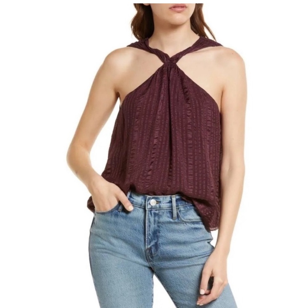 Frame Eggplant twist Women's Purple Top